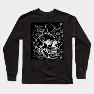 skull smoke Long Sleeve T-Shirt